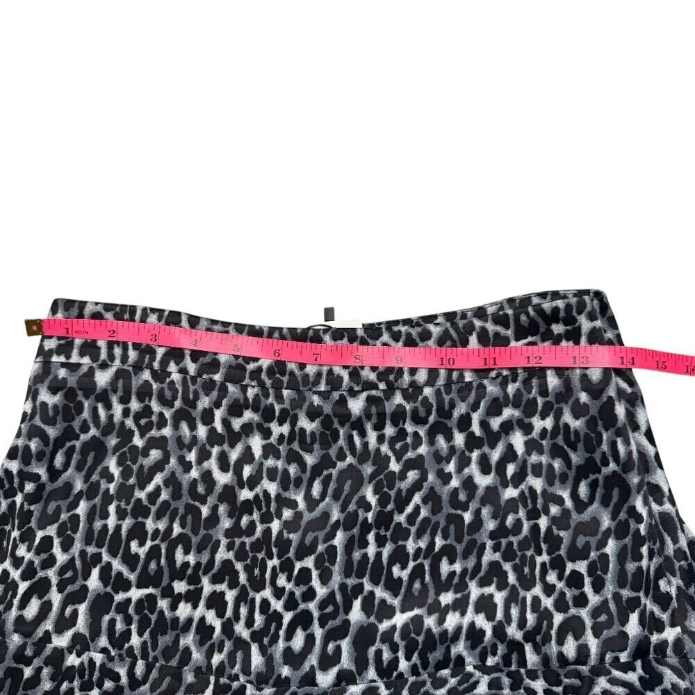 Zara Leopard Print Mini Skort Black/Navy Sz S NWT - Picture 9 of 10